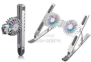 Foldable Laptop Stand With Dual Cooling Fan