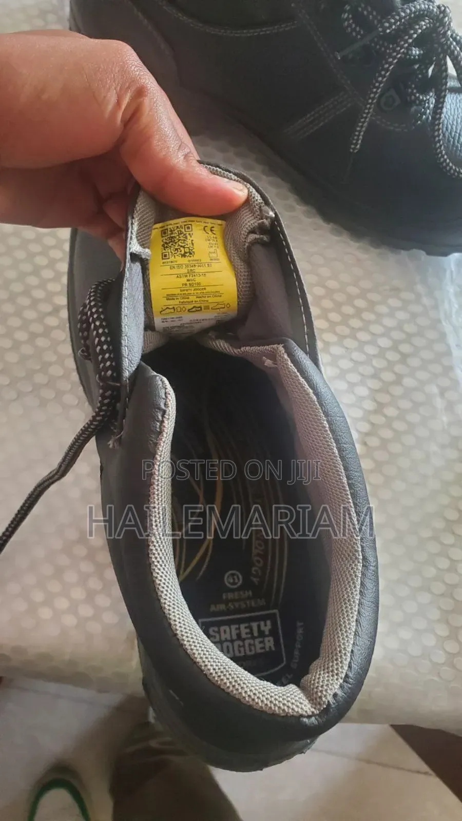 Safety Joggers Leather Quality Safty Shoe