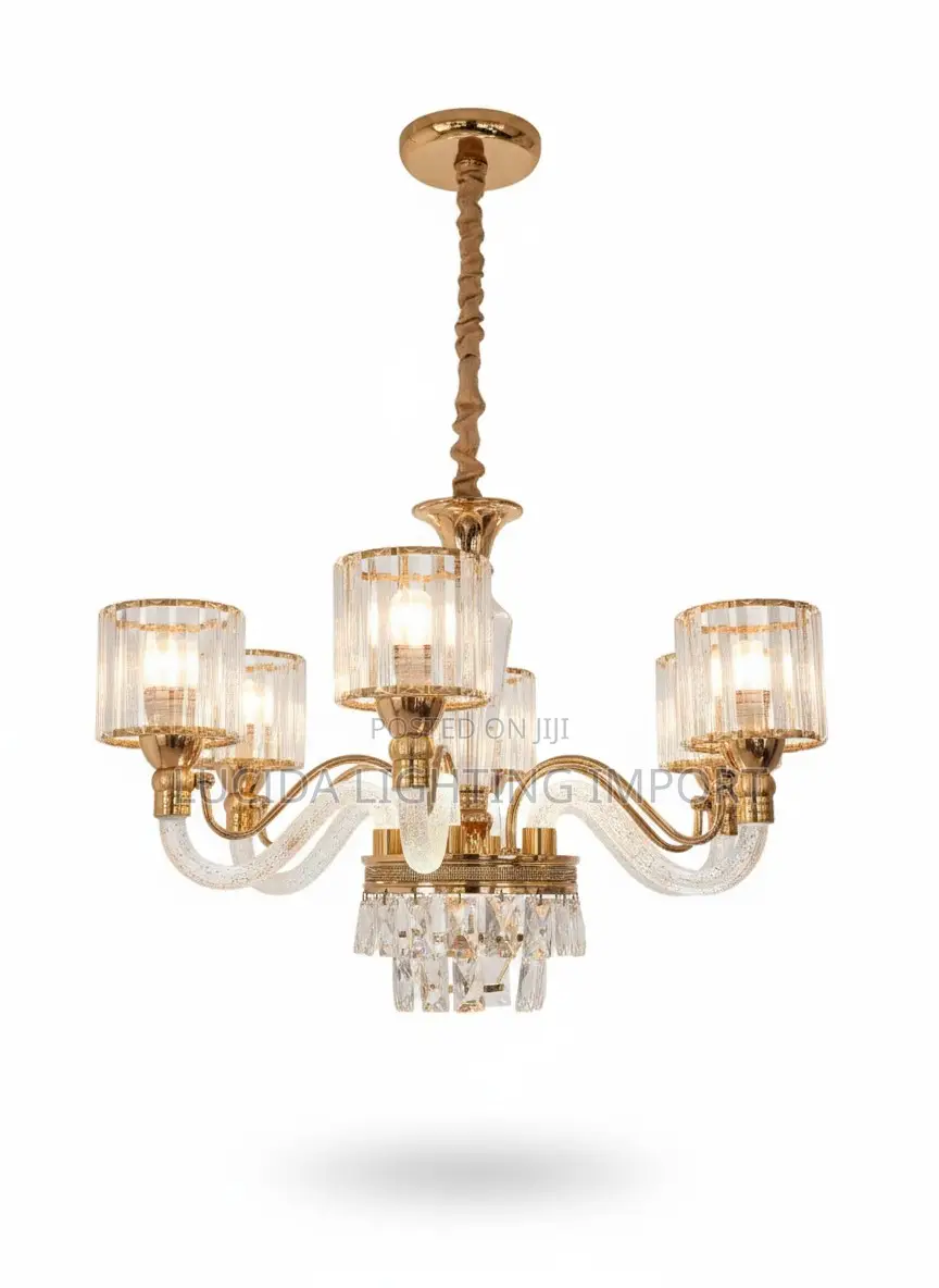 ዘመናዊ የኮርኒስ መብራት Brass Chandelier