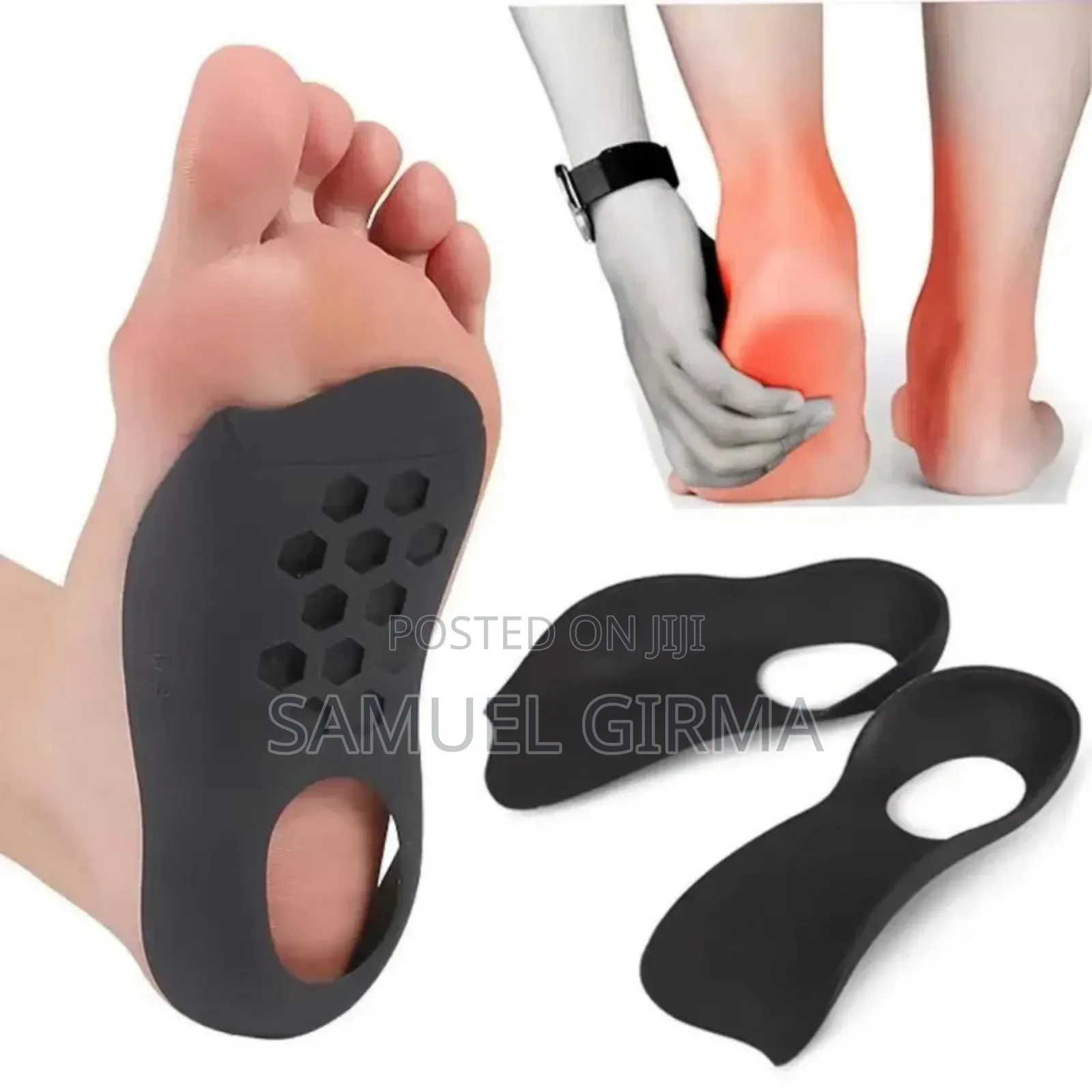 Arch Support Orthopedic Insoles
የተረከዝ ማስተካከያ ሶል