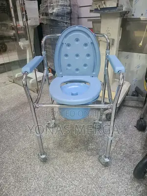 Toilet Chair/Plastic Seat, and a Removable Bucket for Waste Disposal.