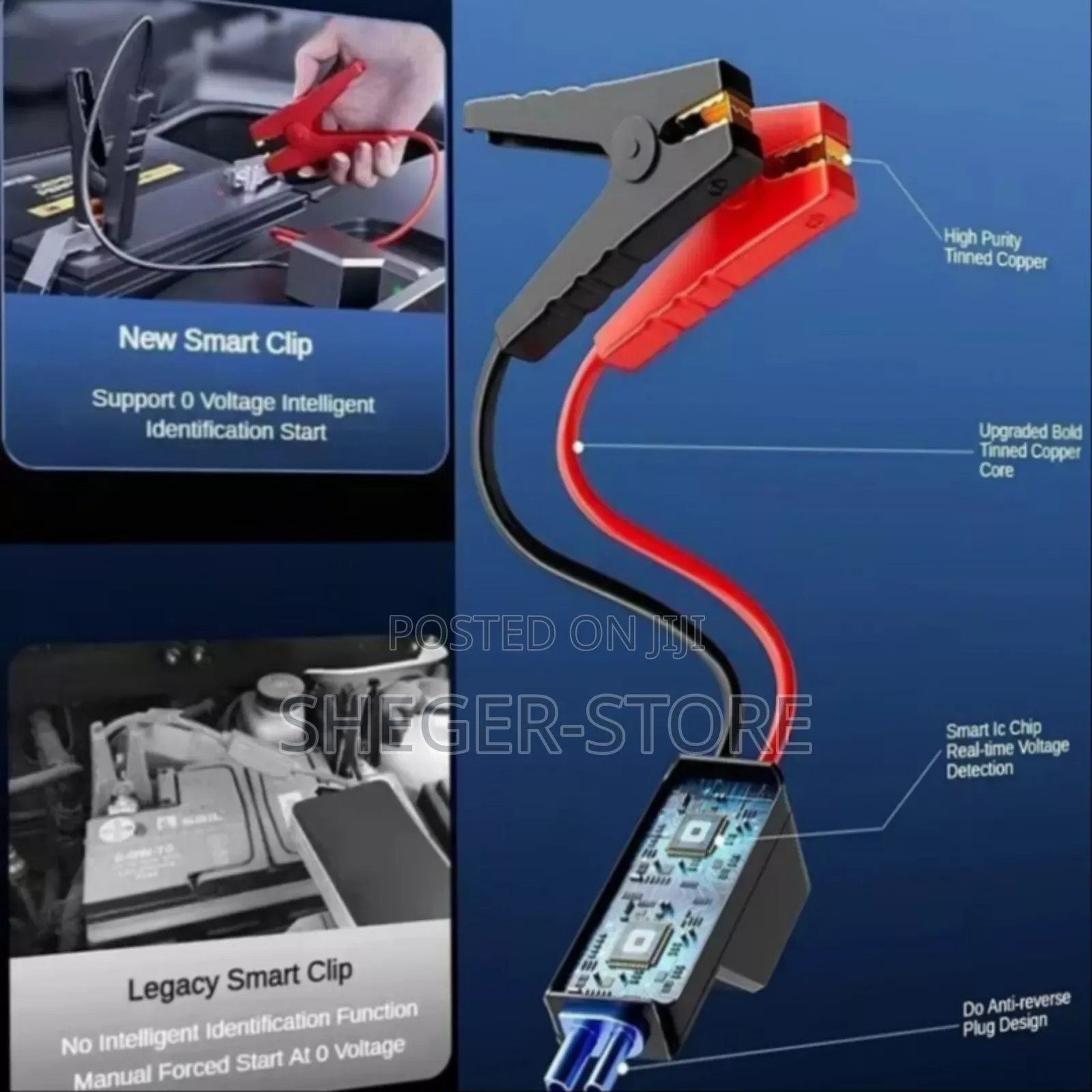 Multi Functional Car Jump Starter( Power Bank, Flashlight,Compressor)