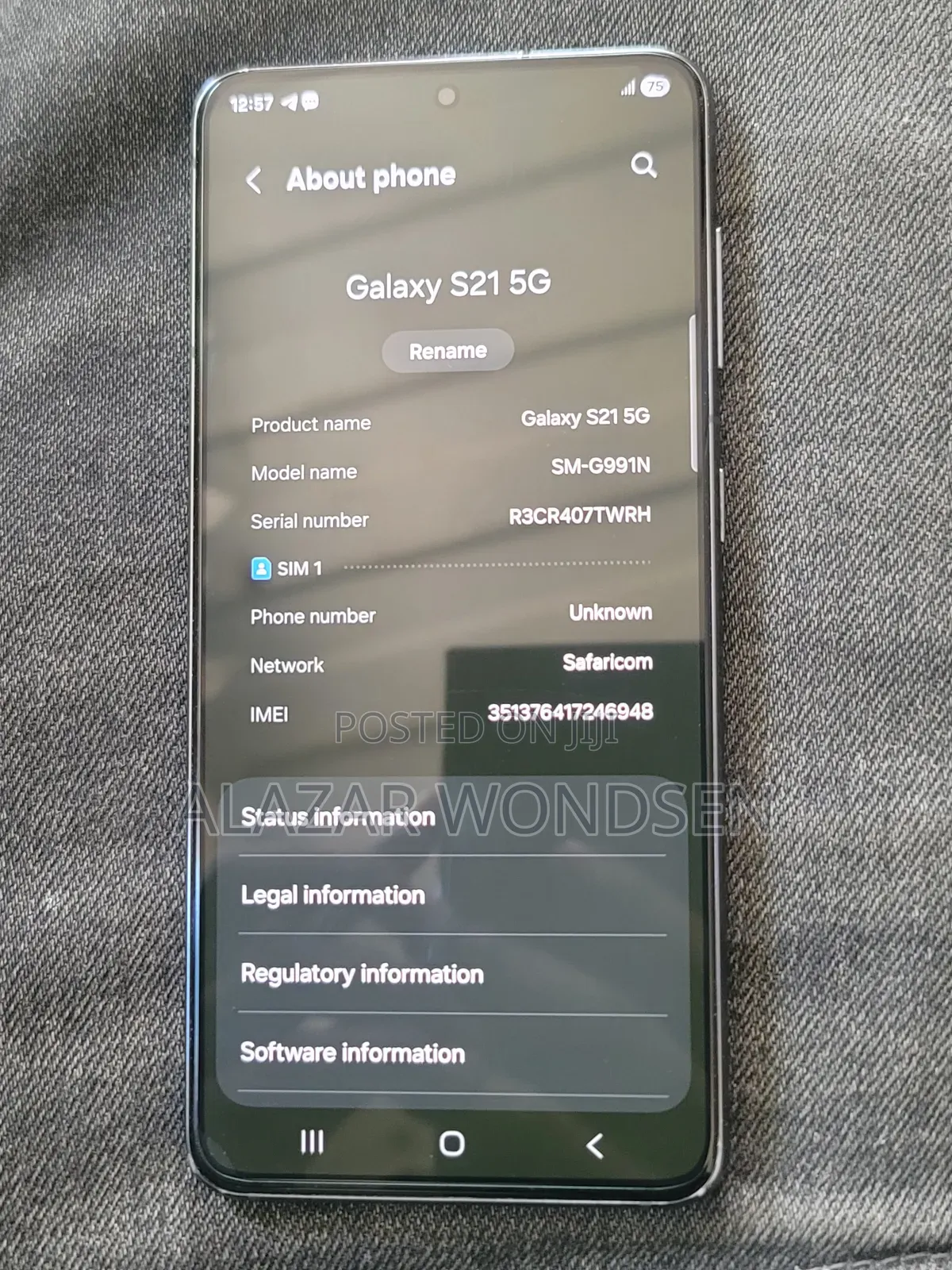 Samsung Galaxy S21 5G 256 GB Black