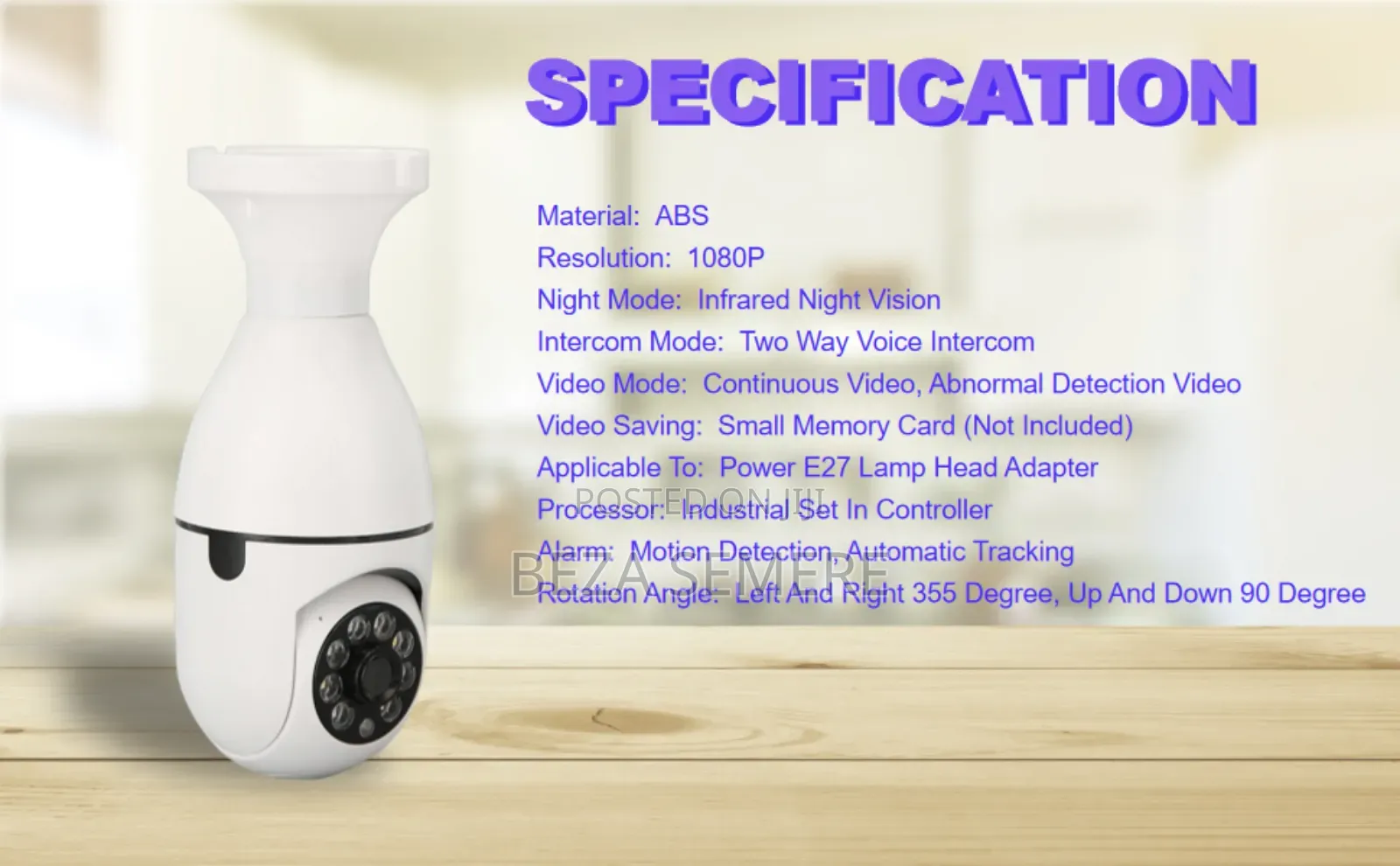 Rotating Bulbs Security Camera Cozillpit