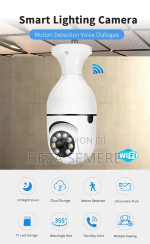 Rotating Bulbs Security Camera Qiziplnm
