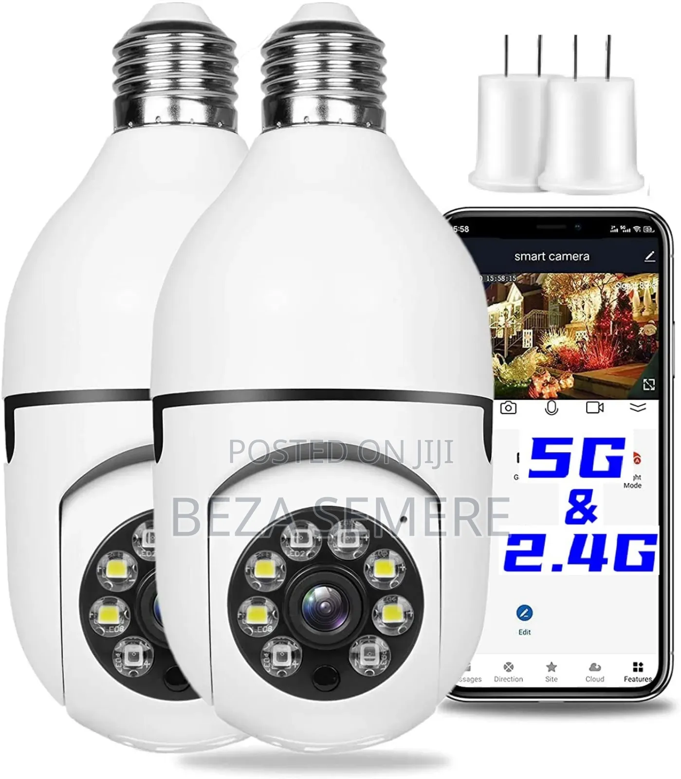 Rotating Bulbs Security Camera Dist