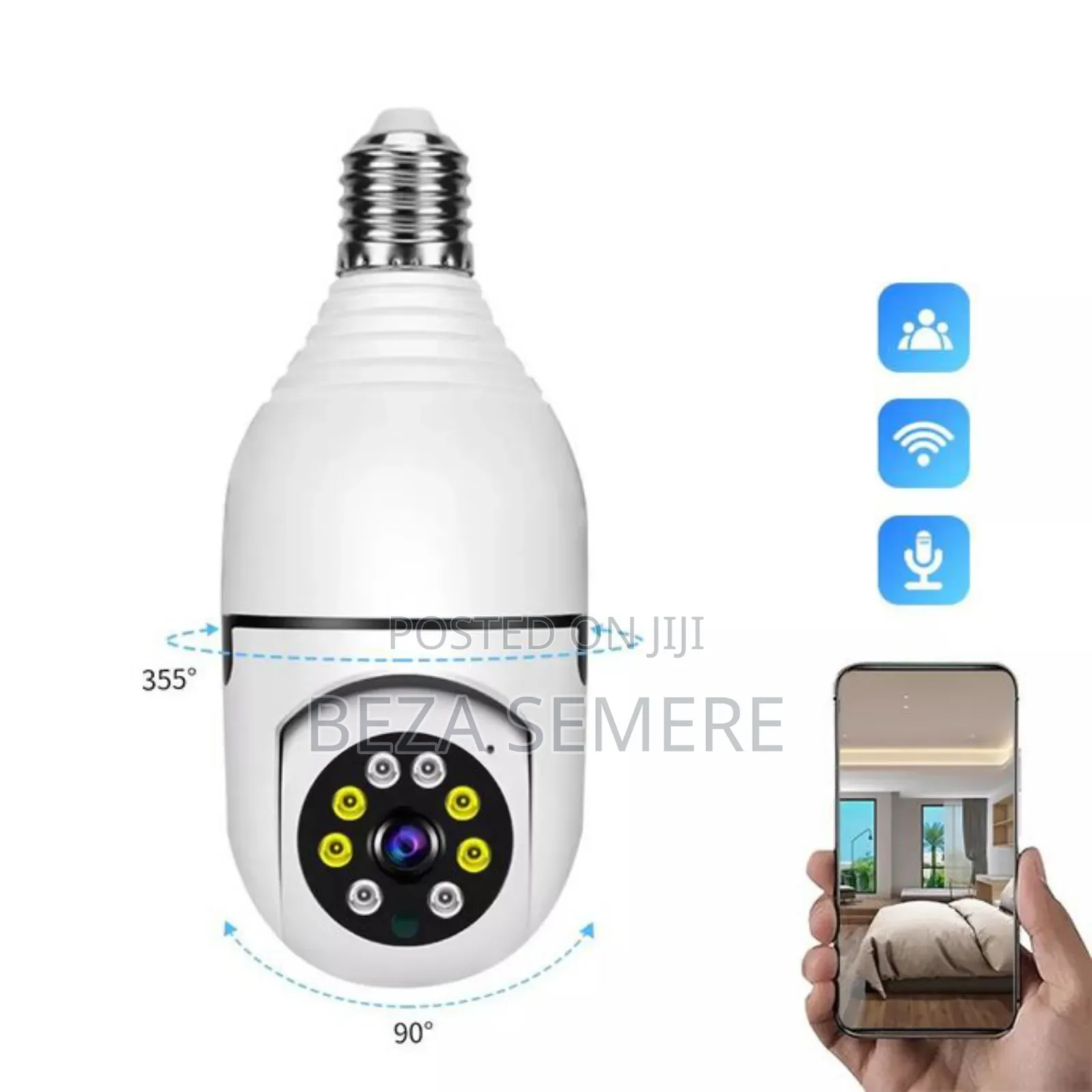 Rotating Bulbs Security Camera Dist