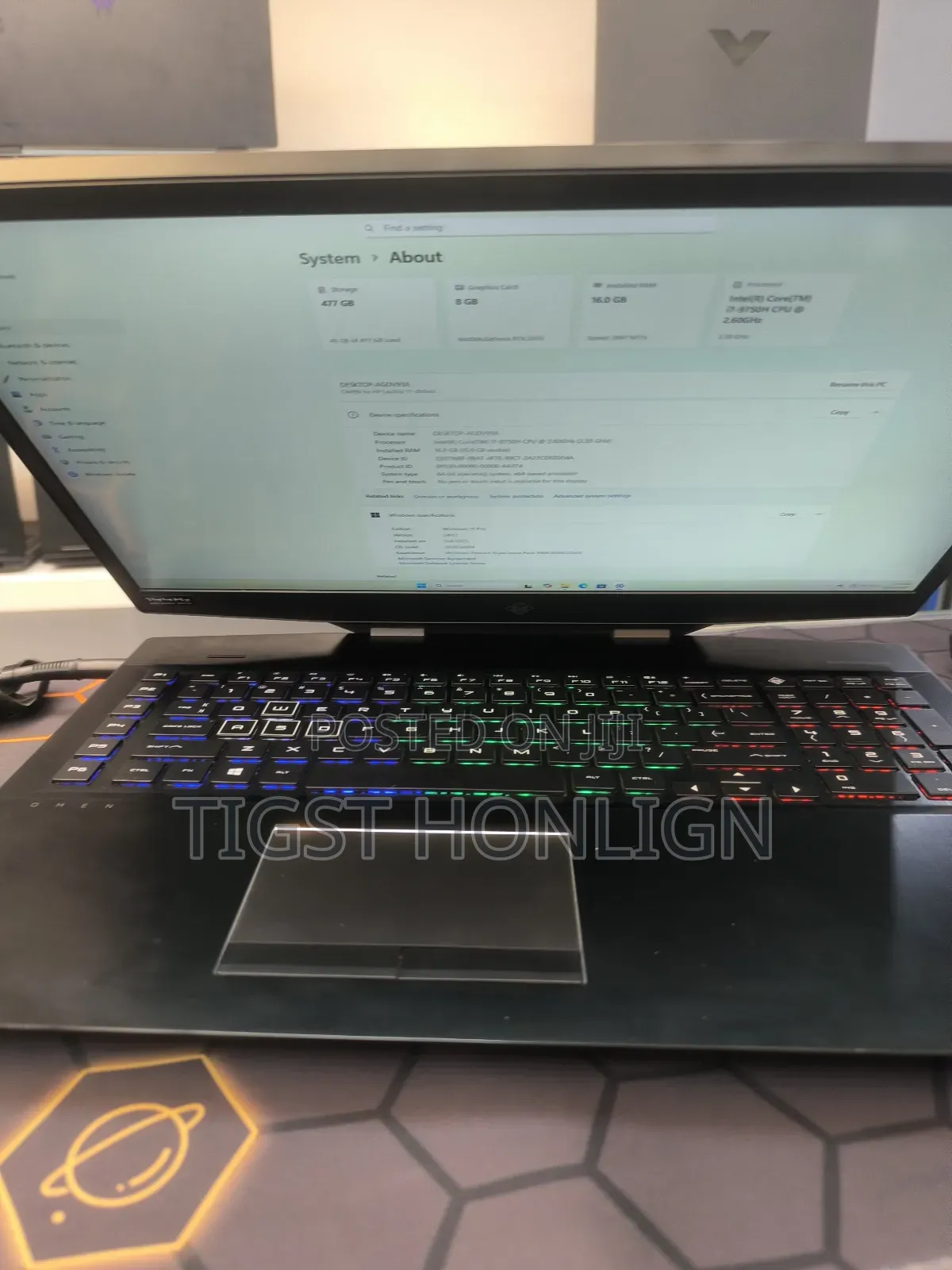 Laptop HP Omen 17 16GB Intel Core I7 SSD 512GB