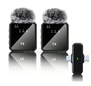 2tx + 1rc Wireless Lavalier Mic With DSP Noise Reduction Smart Chip