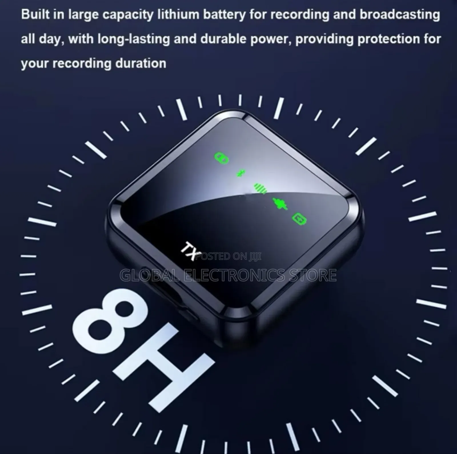 2tx + 1rc Wireless Lavalier Mic With DSP Noise Reduction Smart Chip