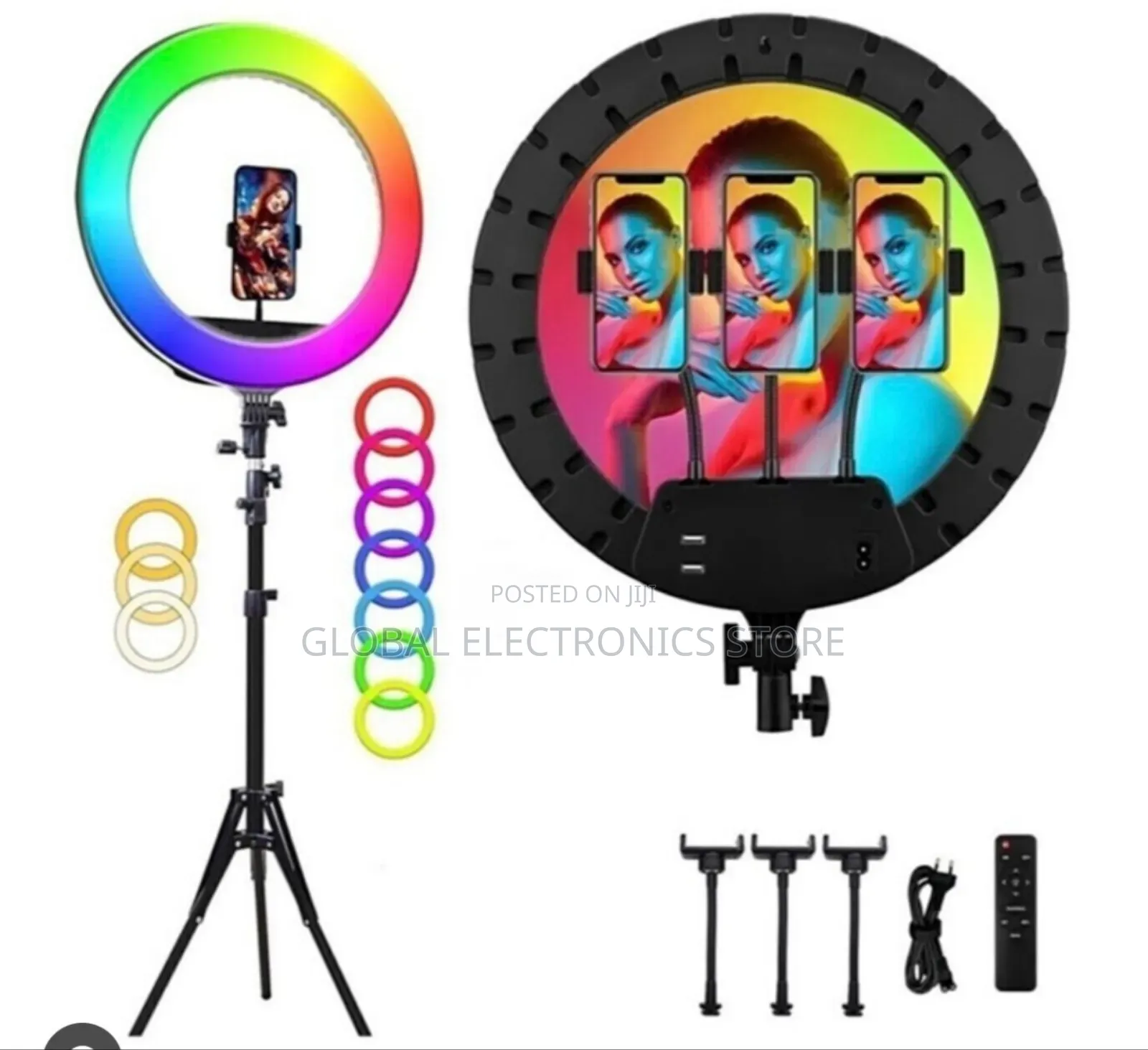 RGB Ring Fill Light 22 Inch With Tiktok Stand 22 Inch