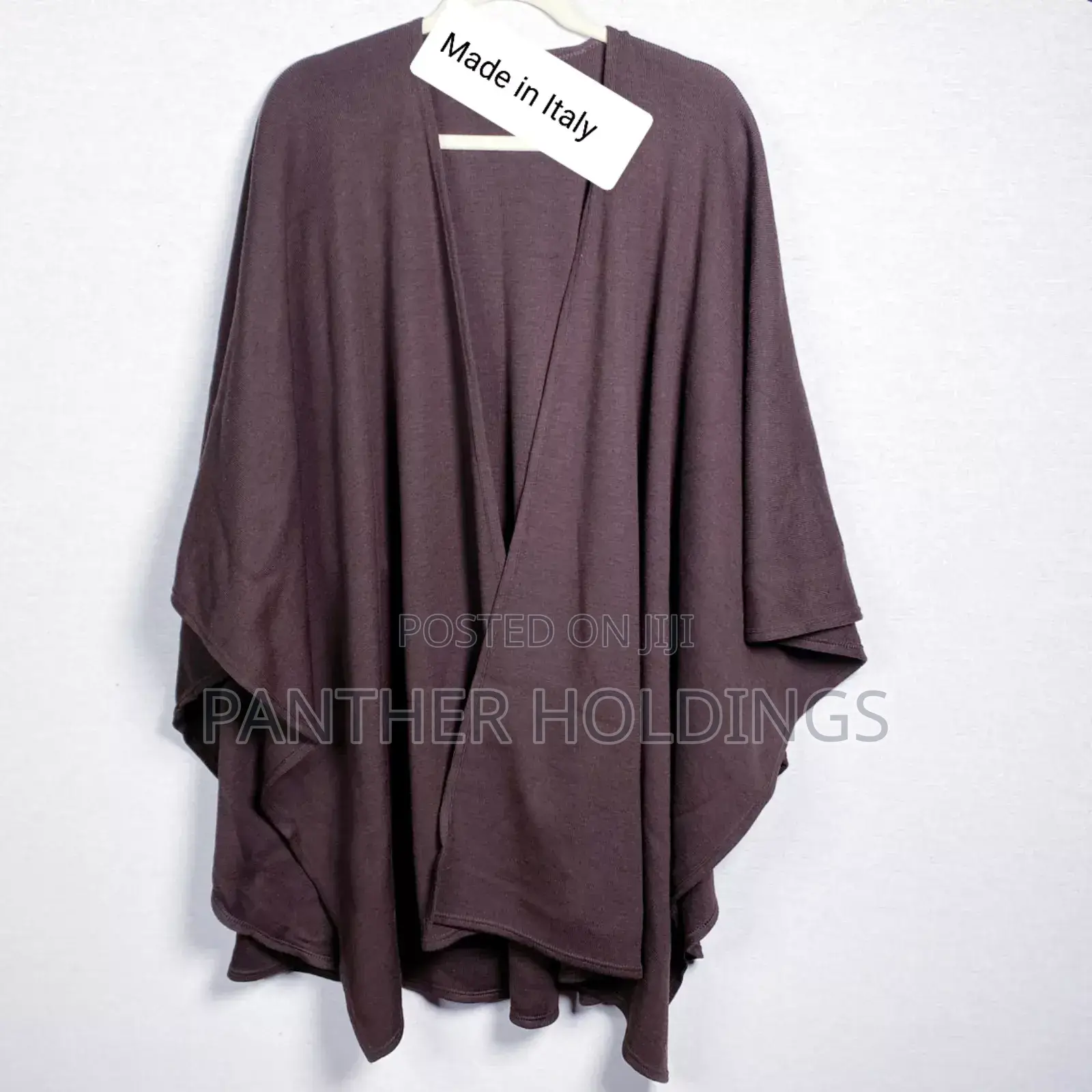 Italy Made Shawl Wrap Poncho Ruana Cape Cardigan Open Front