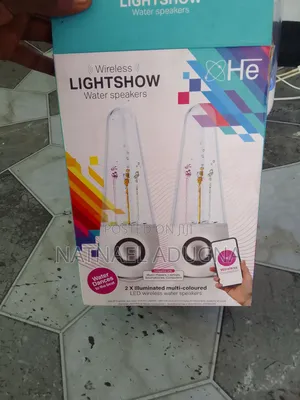 Water Splashing With Led Bluetooth Speakers