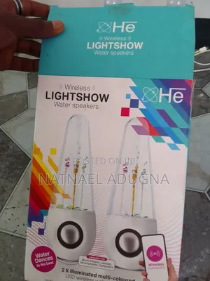 Water Splashing With Led Bluetooth Speakers