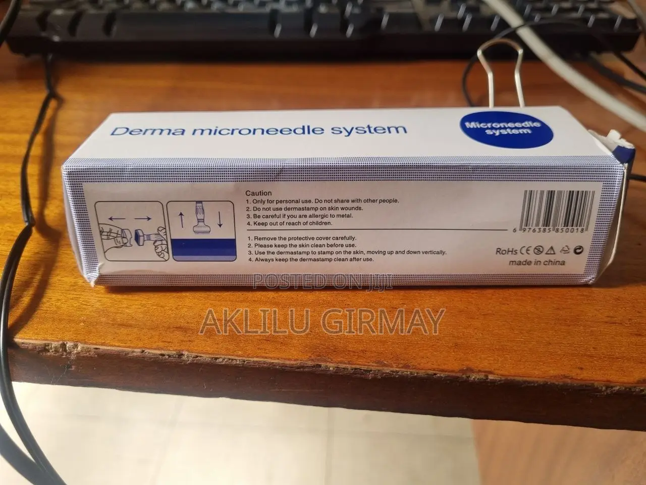 Original Derma Stamp Adjustable Titanium Needle for Beard, Hair Growth