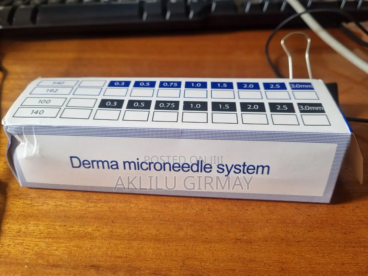 Original Derma Stamp Adjustable Titanium Needle for Beard, Hair Growth