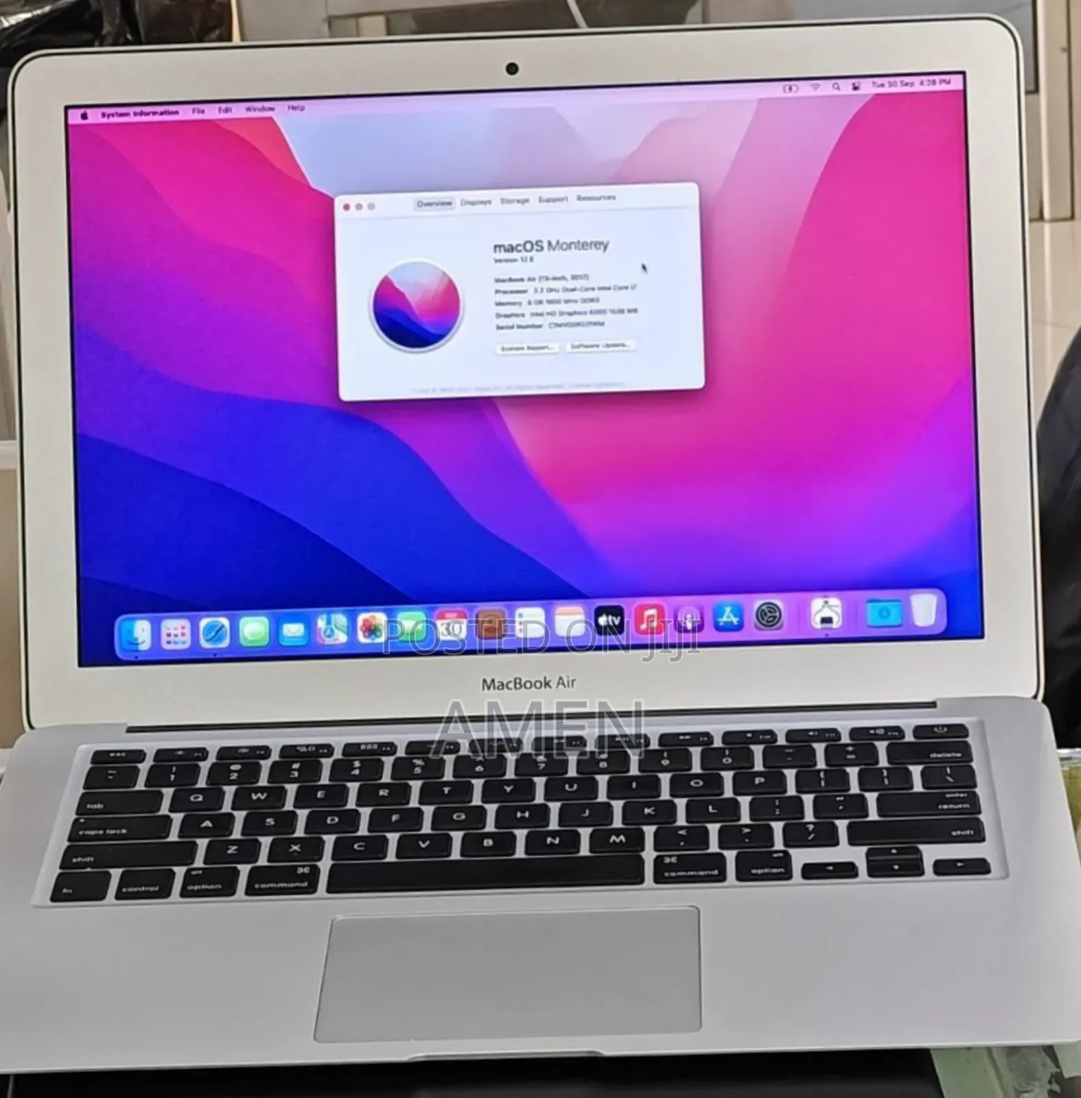 New Laptop Apple MacBook Air 2017 8GB Intel Core I7 SSD 512GB