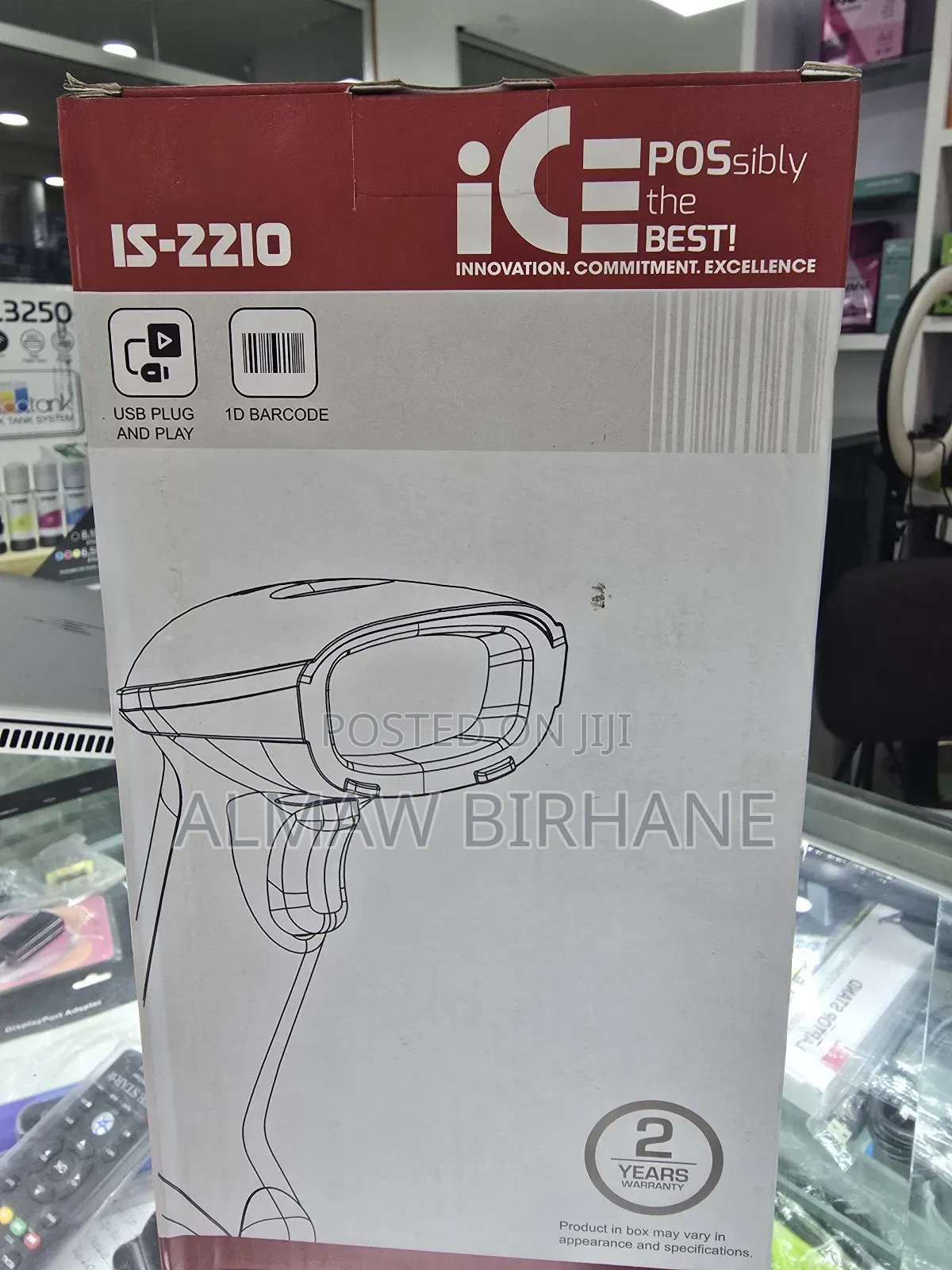 Ice Barcode Scanner With Stand