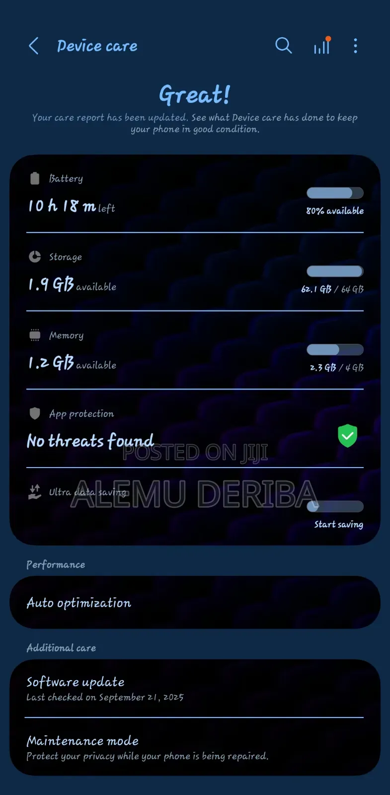 ንጹህ ሳምሰንግ F14 ምንም እንከን የሌለበት ገንዘቡ ስለተፈለገ ብቻ እሚሸጥ 5000ባትሪ እረዝም ጊዜ