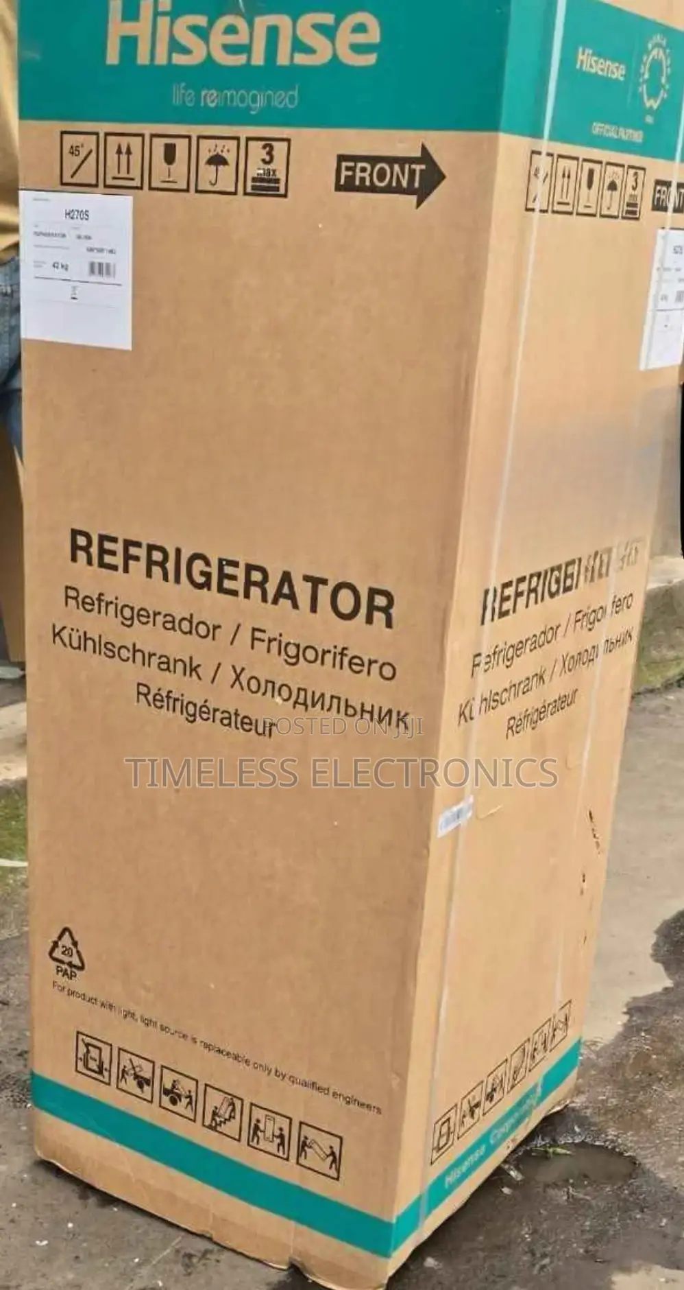 Hisense 270l Double Door Refrigerator – Stylish Efficient Cooling