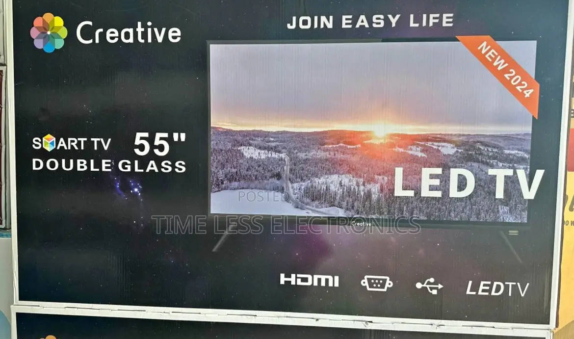 Creative 55” Smart Tv – Full Hd, Android Double Glass