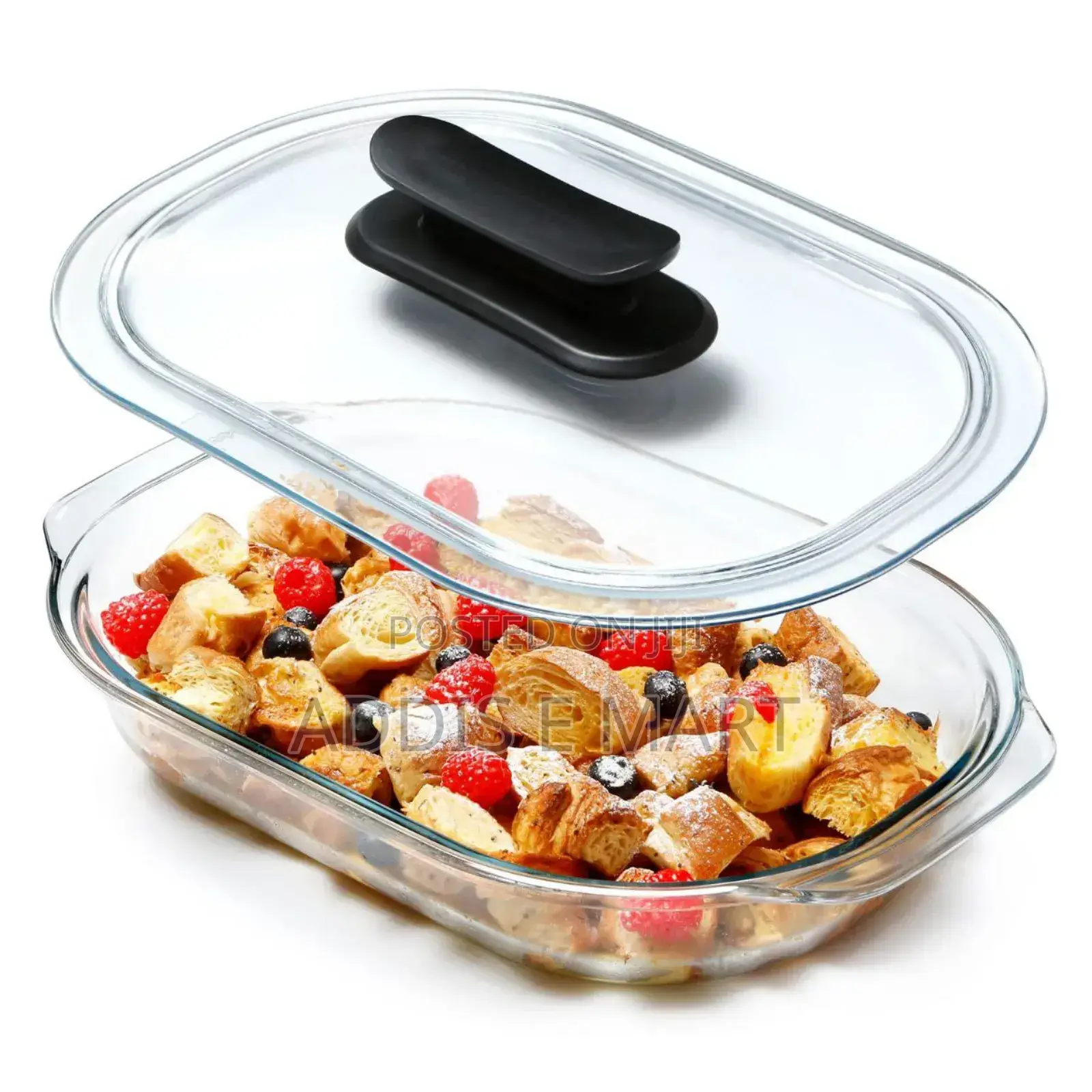 Oval Tempered Glass Casserole