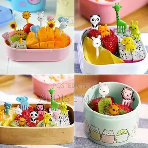 Photo - 10pcs Food Fruit Fork Picks for Kids