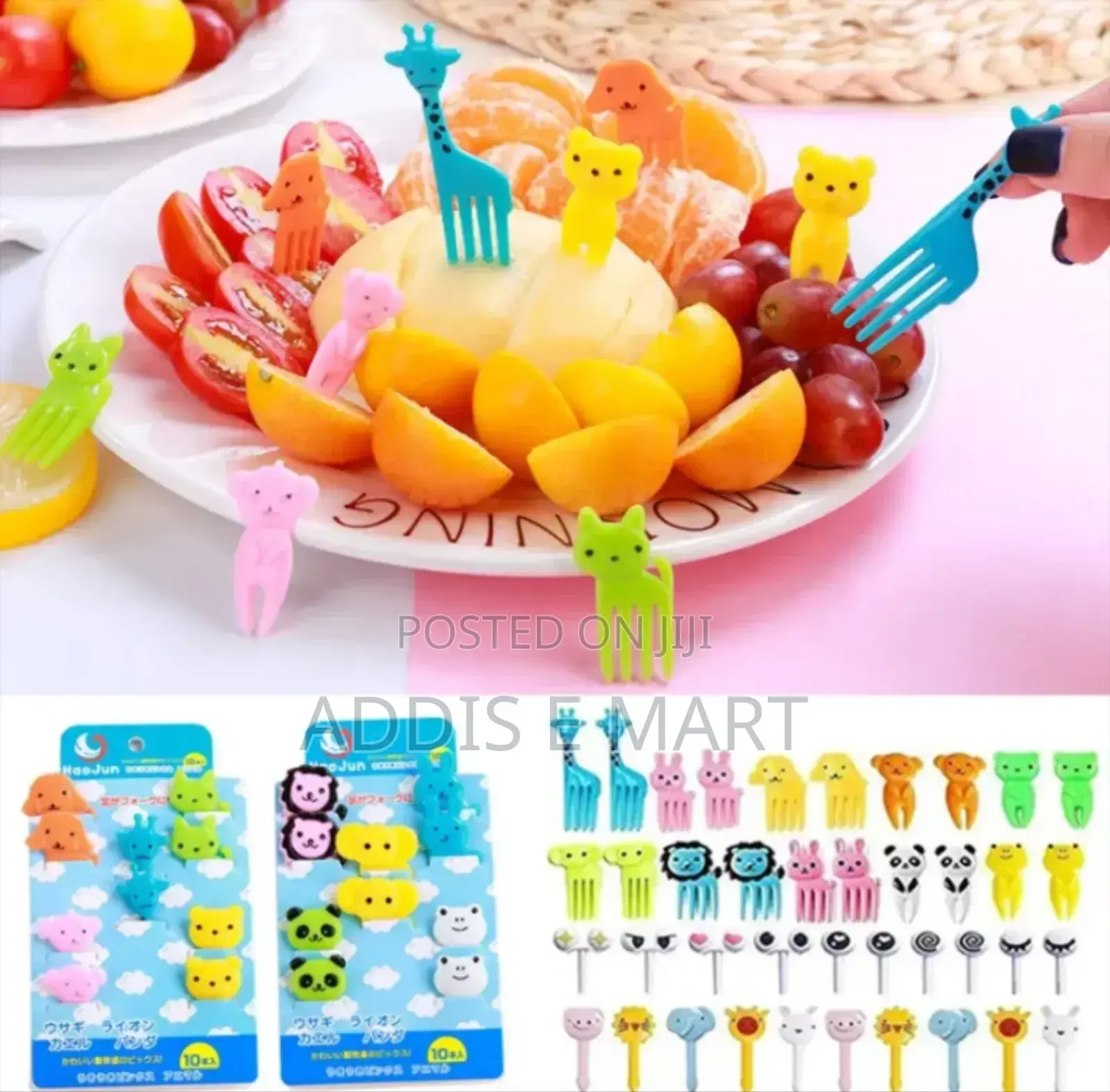 10pcs Food Fruit Fork Picks for Kids