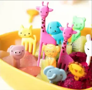 10pcs Food Fruit Fork Picks for Kids