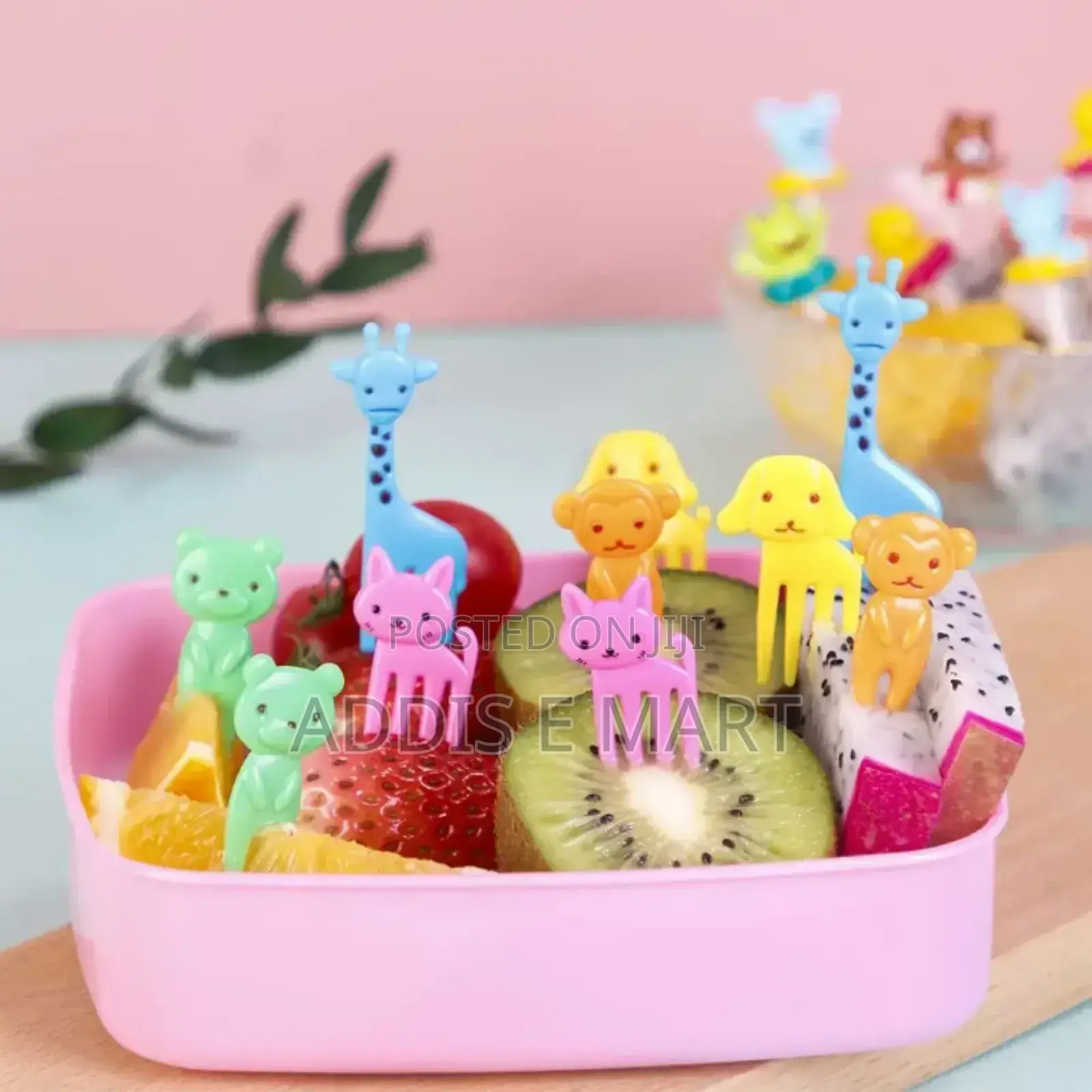 10pcs Food Fruit Fork Picks for Kids