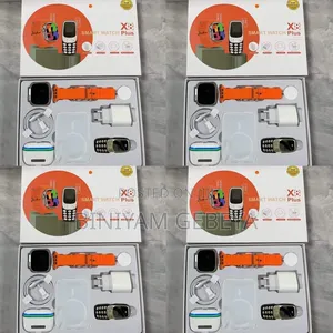 Photo - New 4 እቃዎችን የያዘx8 Plus Smartwatch Mini ስልክ Bluetooth Earbud ያለዉ