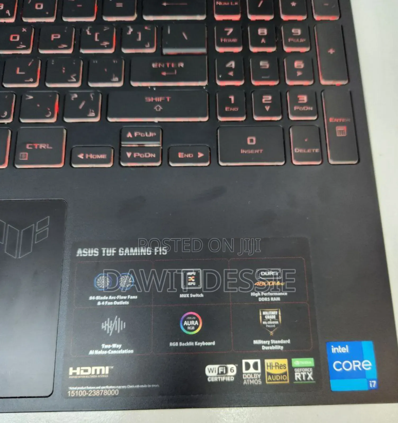 New Laptop Asus TUF Dash F15 16GB Intel Core I7 SSD 512GB