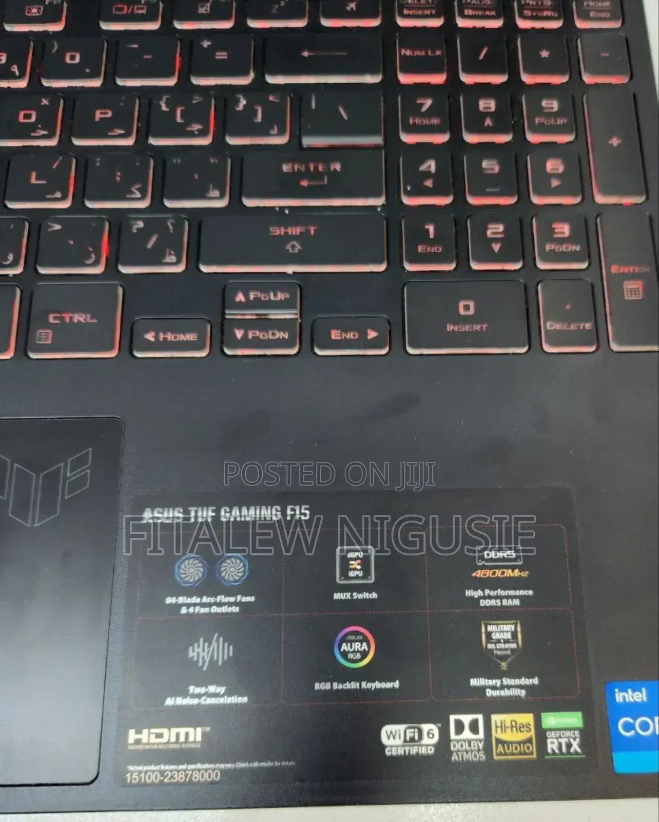 New Laptop Asus TUF Gaming A15 16GB Intel Core I7 SSD 512GB