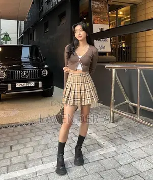 Brown Skater Skirt