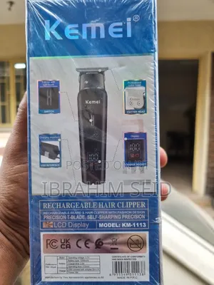 Kemei Km-1113 Professional Rechargeable Hair Clipper and Beard Trimmer