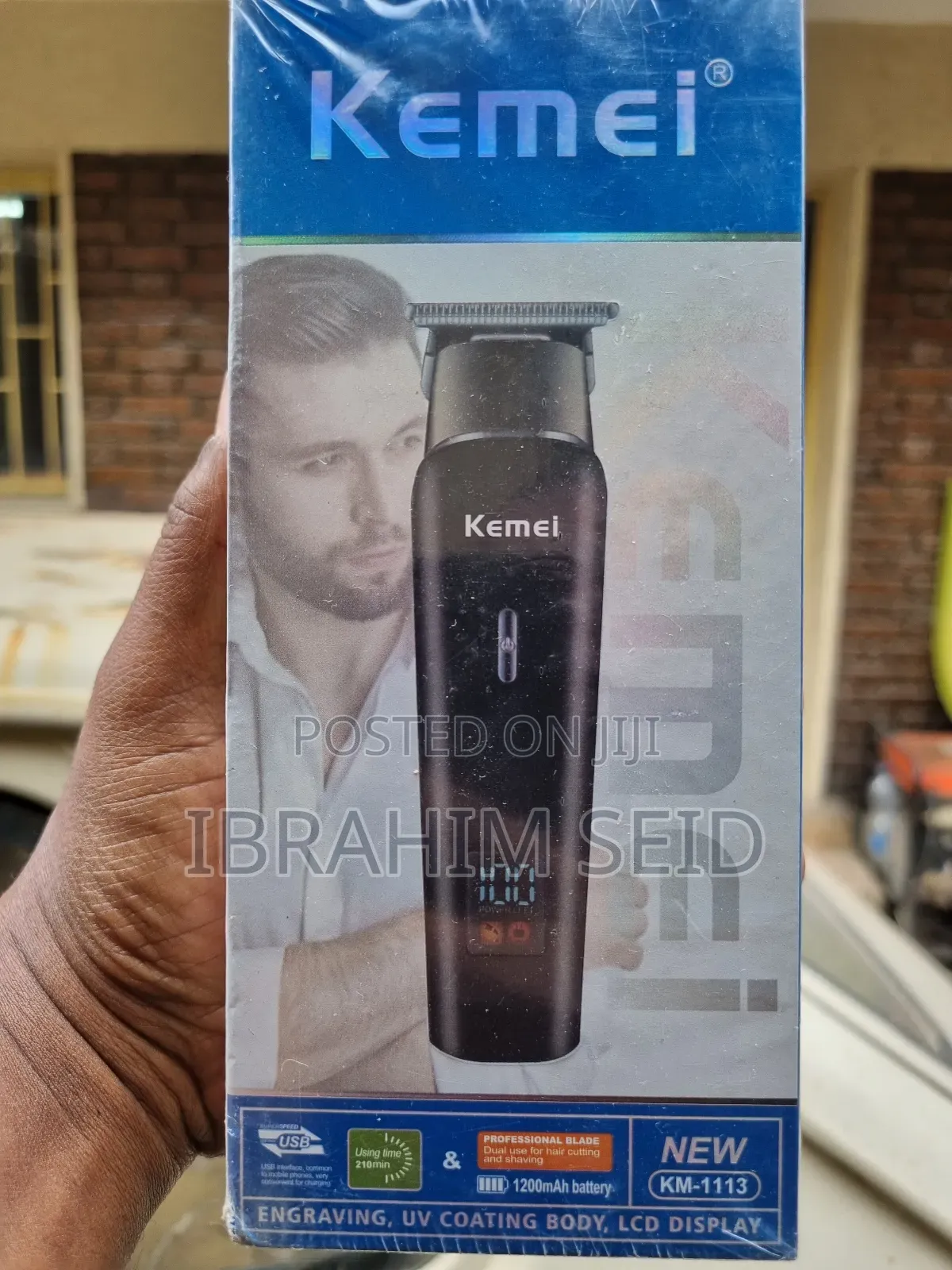 Kemei Km-1113 Professional Rechargeable Hair Clipper and Beard Trimmer