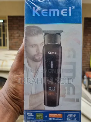 Kemei Km-1113 Professional Rechargeable Hair Clipper and Beard Trimmer