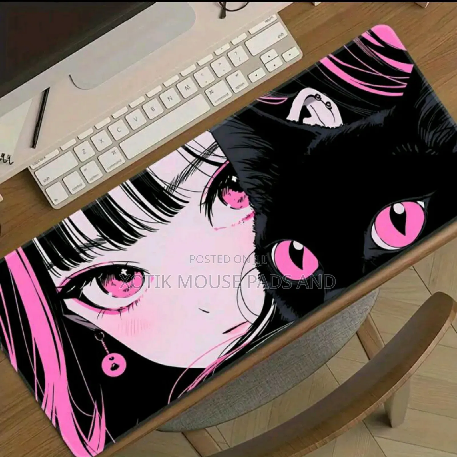 Cat Themed Gaming Mouse Pad - Desk Mat For Gamers And Kids