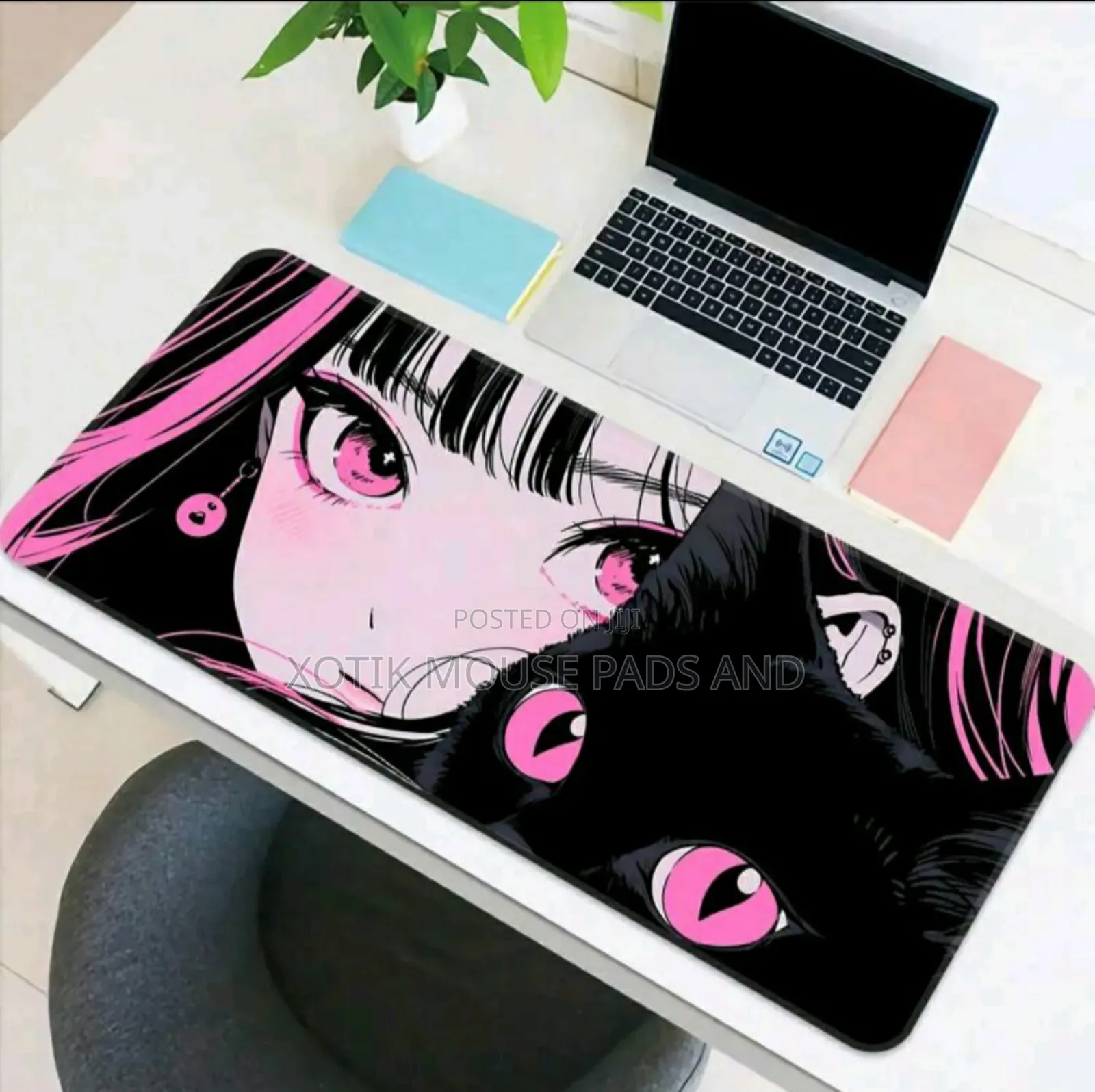 Cat Themed Gaming Mouse Pad - Desk Mat For Gamers And Kids