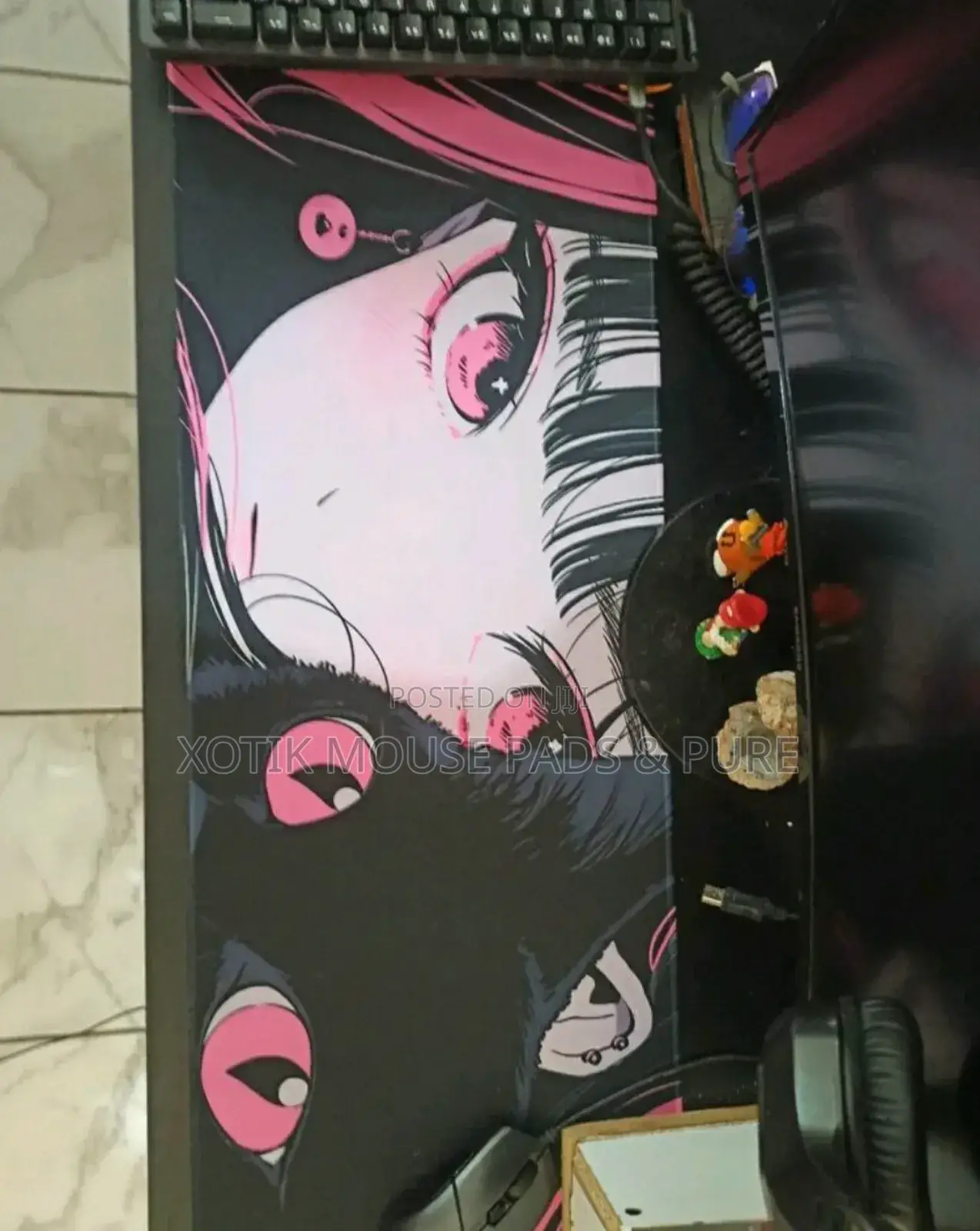 Cat Themed Gaming Mouse Pad - Desk Mat For Gamers And Kids