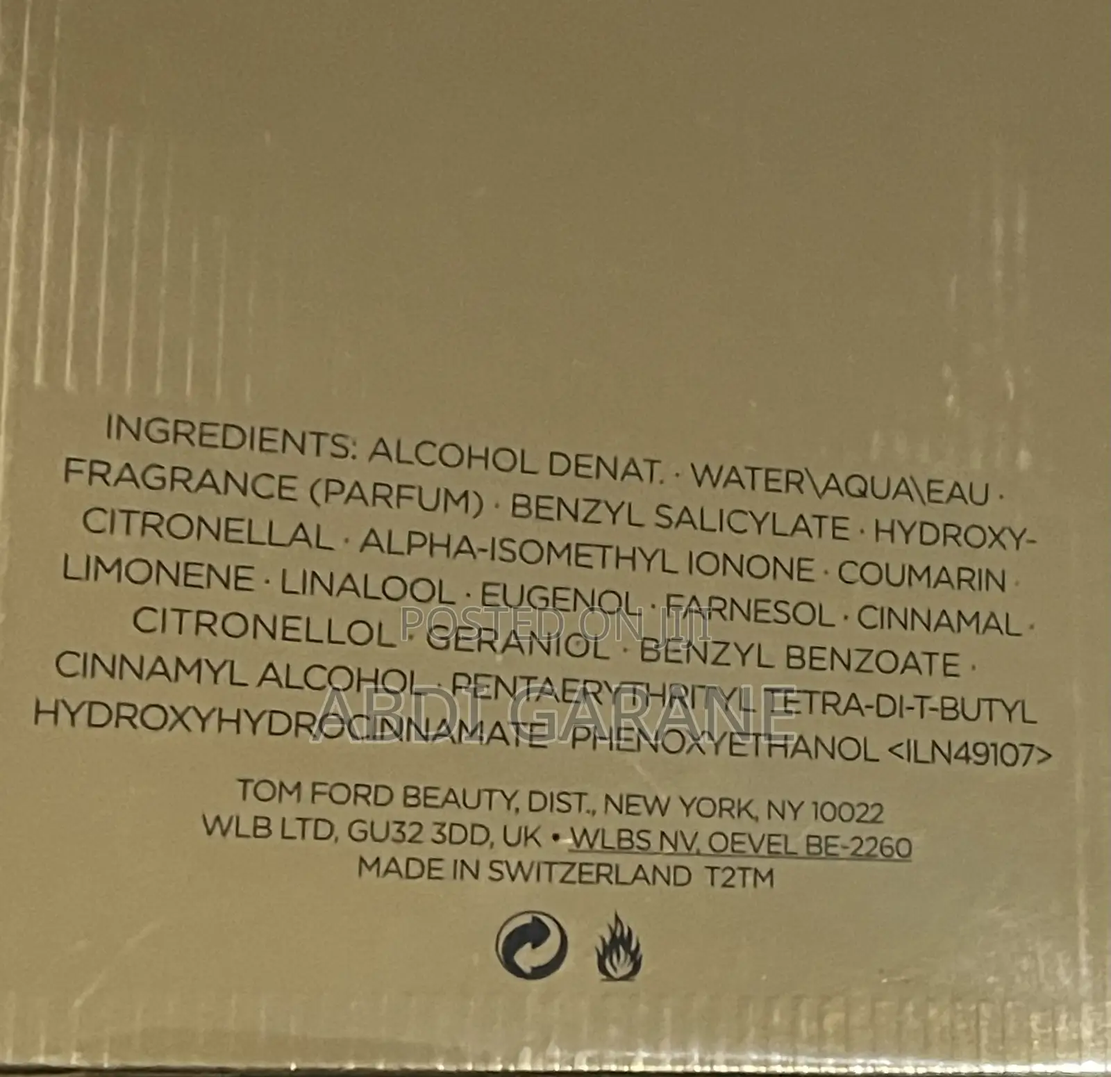 Tom Ford Noir Extreme Eau De Parfum Vaporisateur Spray 100mll