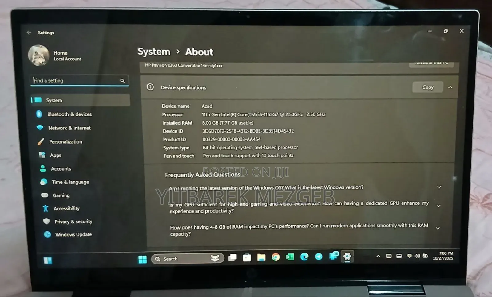 Laptop HP Pavilion 14 8GB Intel Core I5 SSD 512GB