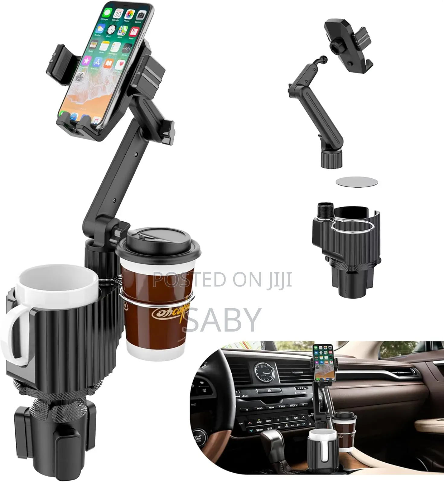 Phone Stand With Cup Holder