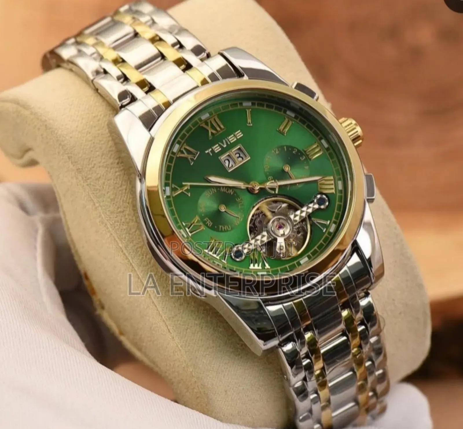 Tevise Automatic Green Watch