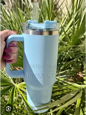 Double Layer Stainless Still Isolated Tumblers With Straw