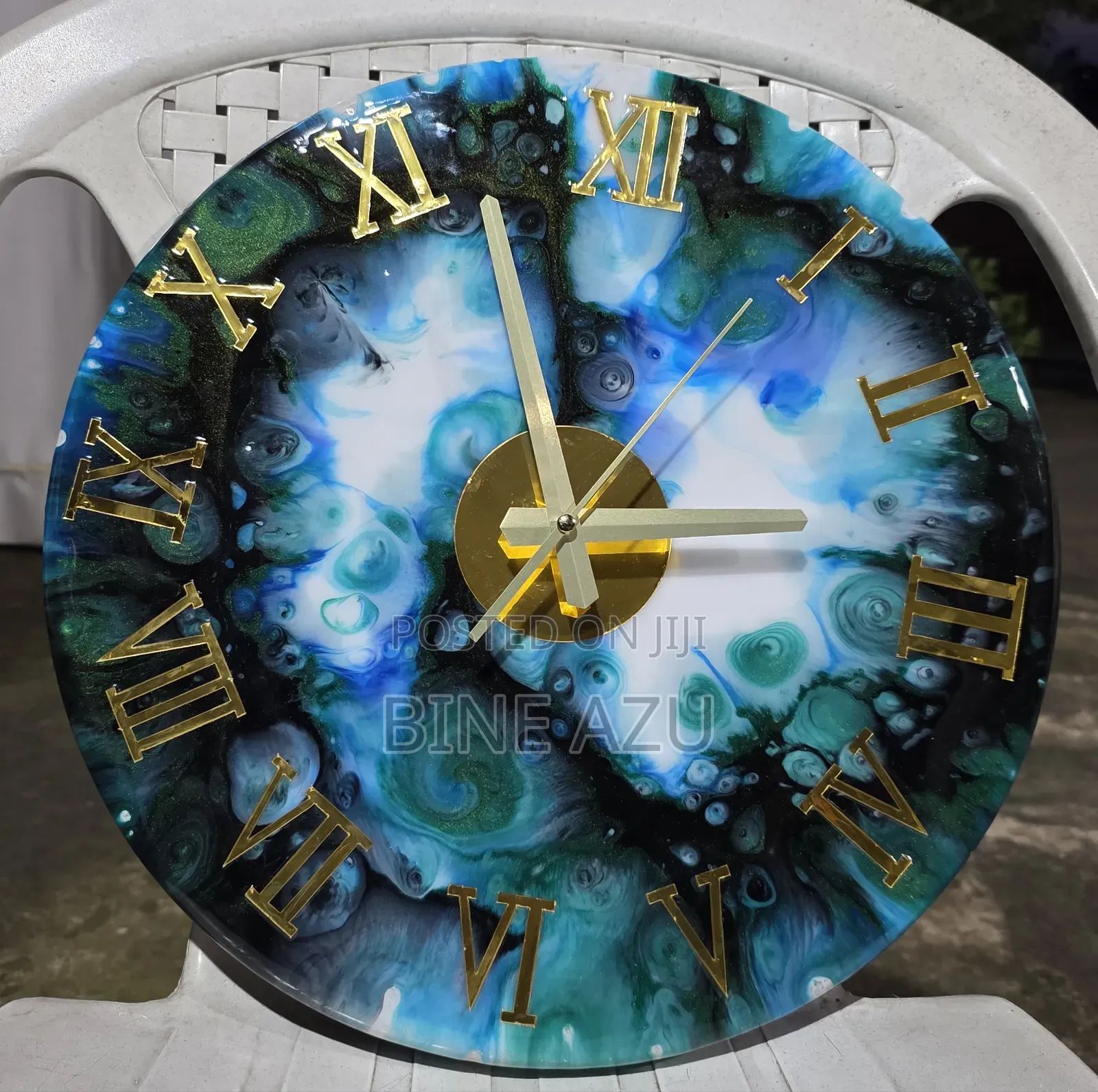 በእጅ የተሰራ ኢፖክሲ ሬዚን ሰዓት - ለቤት በረከት እና ለሠርግ ምርጥ ስጦታ