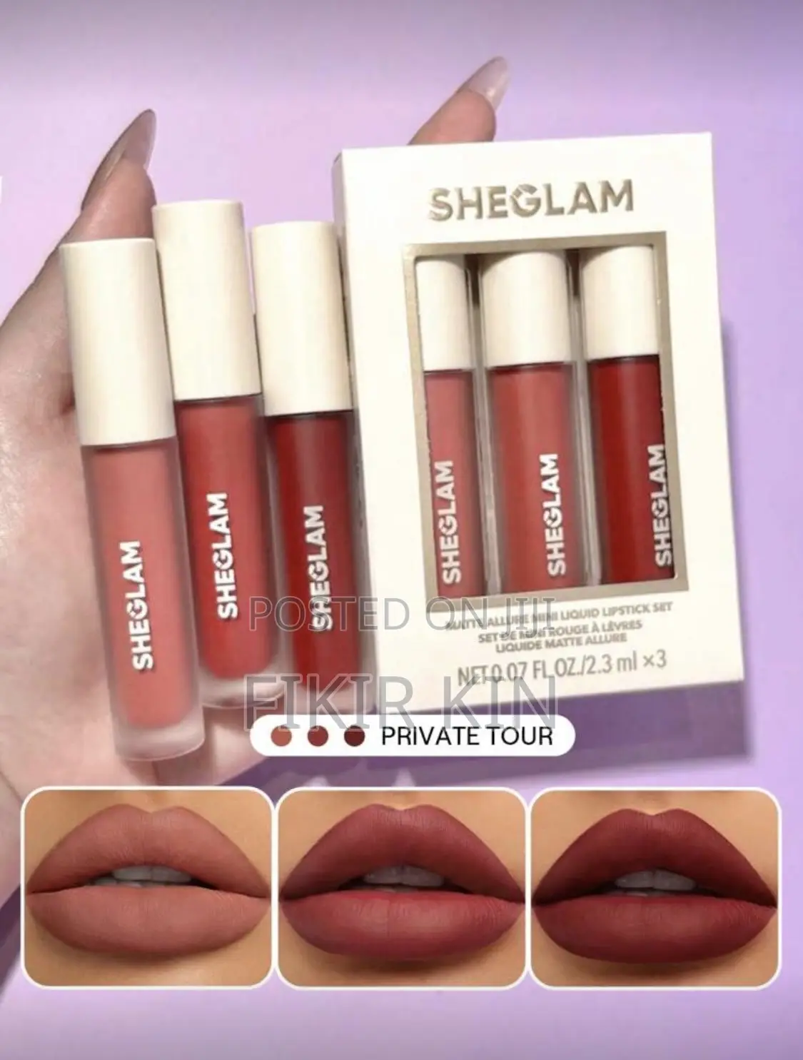 Sheglam 3 Piece Lipstick for Women