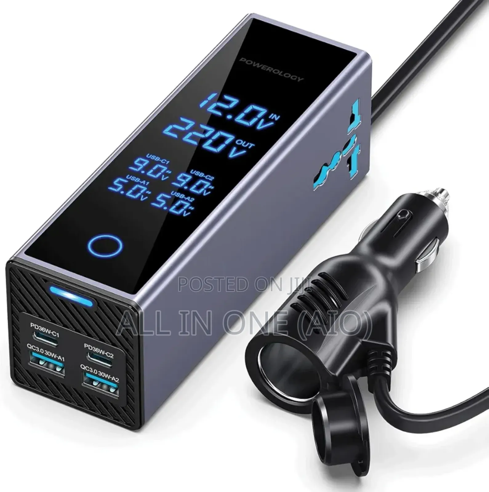 Powerology 300w Car Power Inverter