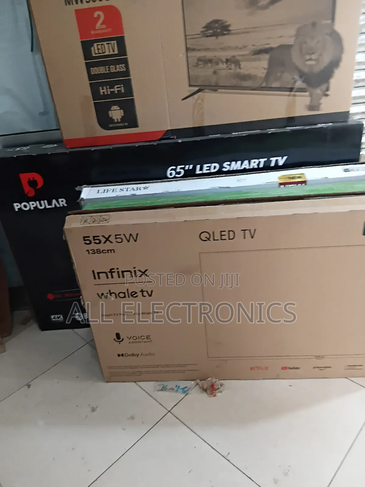 Infinix 55"Inch Frameless Screen Tv