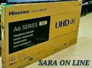 **Hisence 58" A6 Series Tv New Model ●●Free Delivery